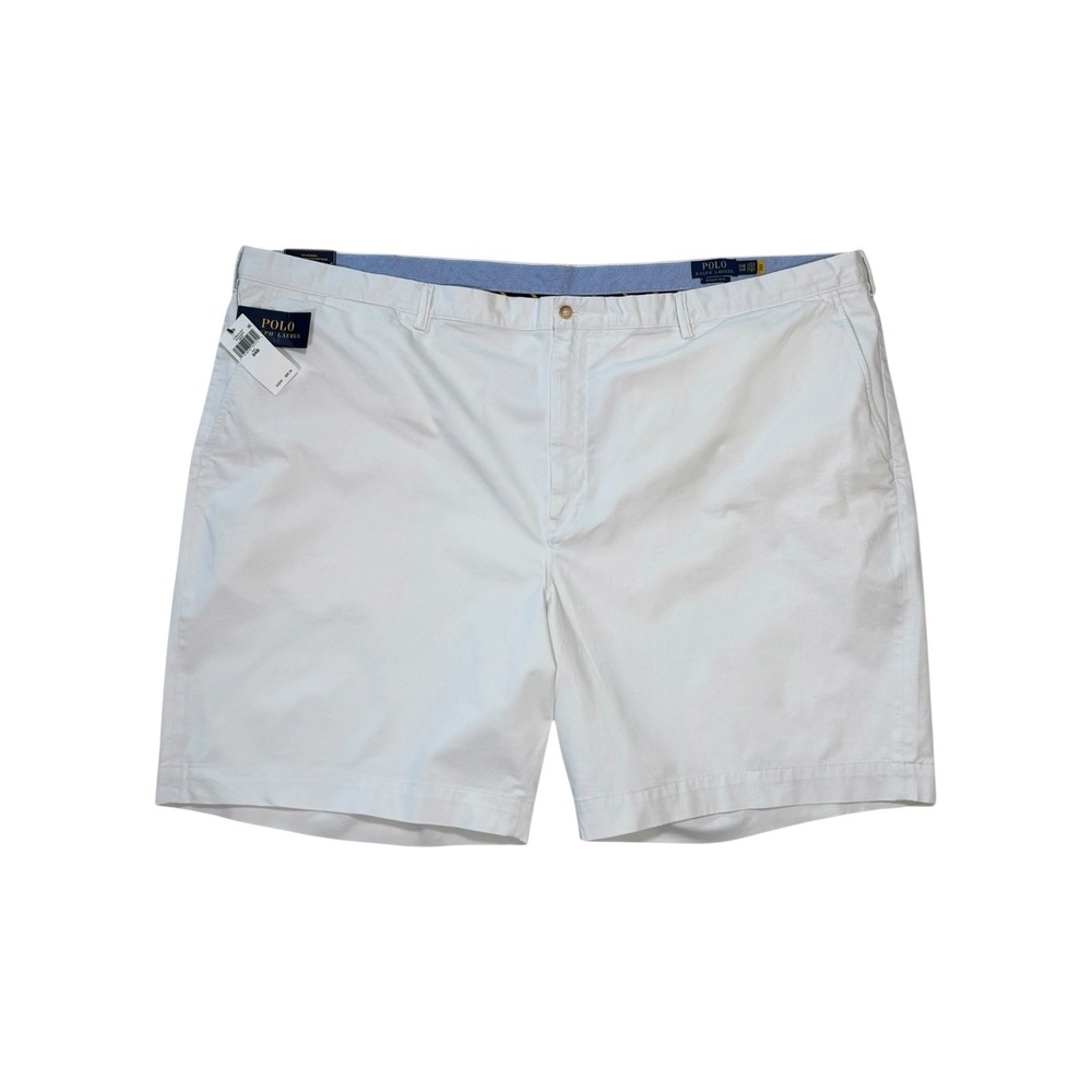 Polo Ralph Lauren Mens‎ White Classic Fit 9 Inch Stretch Chino Shorts 54B New